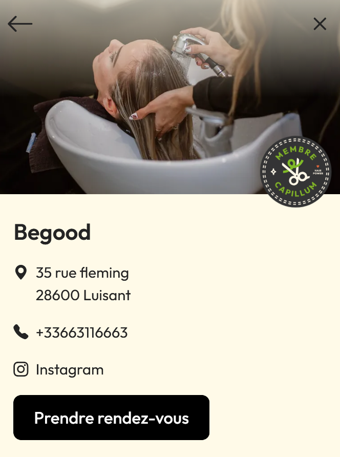 Carte membre Capillum BeGood